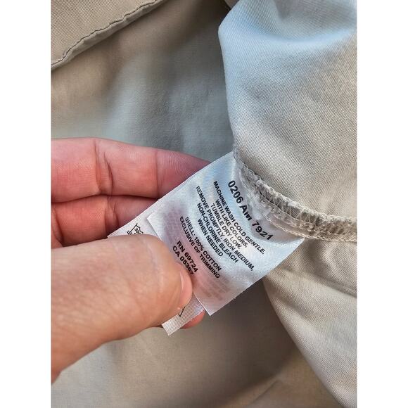 Columbia khaki men's size large L Long Sleeve Button Up casual work everyday EUC - Picture 5 of 7